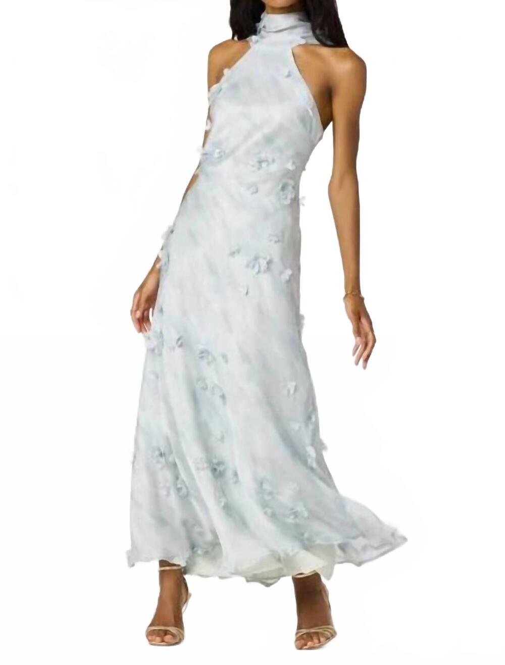 NEW ASTR women's ashley dress in blue